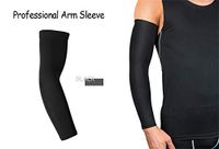 LeeHome Arm Supports,UV Sun Protection Arm Sleeves for Youth & Adult,Arm Guards Elbow Brace for Basketball/Football/Golf/Cycling/Running. (1 Pair) (Black, X-Large)