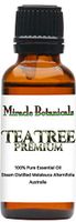Miracle Botanicals Australian Tea Tree Premium Essential Oil - 100% Pure Melaleuca Alternifolia - Therapeutic Grade (30ml)