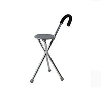 RES&DZ Walking Cane Chair -Hand Stool Multi - Foot Aluminum Folding Folding Old Man Crutches Walking Stick Stool