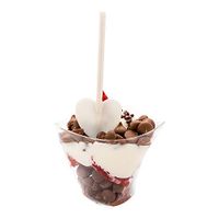 Heart Shaped Spoon, Love Shovel Spoon, Disposable Mini Plastic Tasting Spoon - 3.5" - Pearl White - 500ct box - Restaurantware