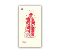 100 Old World Santa Price Tags & 100 Cut Strings for Crafts & Gifts. 1-3/8"x2-3/4" Personalize & Price Your Merchandise. Christmas Tags. Holiday Tags.