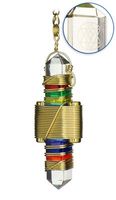 2.5" Buddha Maitreya the Christ Etheric Weaver® in Gold Wire - Quartz Crystal Vibrational Healing Tool …