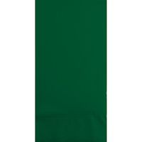 Club Pack of 192 Hunter Green 3-Ply Disposable Party Paper Guest Napkins 8”