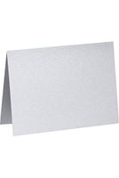 A6 Folded Card (4 5/8 x 6 1/4) - Silver Metallic (250Qty) | Perfect for Personal Stationery, Invitation Suite Inserts, Casual Correspondence and much more! | PGCST919-250