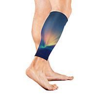 Stretch Sport Calf Sleeve Tree Frogs Images Colorful Stars Protective Guard for Men Women - Best Footless Compression Socks for Shin Splints, Running,Basketball Football (1 Pair)