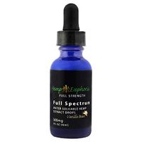 Hemp Extract Vanilla Bean Flavor 500 MG - Water Soluble Based for Quick Absorption! 100% THC Free, Grown and Made in The USA - Hemp Oil Drops - 1 Fl Oz by Hemp Euphoria