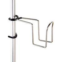 KINHOO Stainless Steel Clip-on Cup Holder, Multifunctional Column Bottle Holder Hiking Hanging Clip Mount Stable Camping Cup Bracket