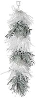 amscan 115566 Balloon Tissue Tassel-Silver/White Party Supplies, Multi