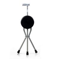 Walking Stick Aluminum Triangle Cane Chair Anti-Skid Walker Male Elderly Ultra Safe Walkercrutch Ergonomic Design Triangular Portable Alloy