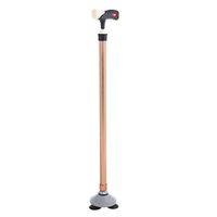 Simlug Anti-Slip Metal Walking Cane for Elder Disability (Copper)
