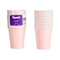 Party Color Paper Cups Hot Pink 9oz 24 Count