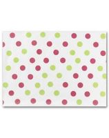 Tissue Paper, Pk & Grn Dots