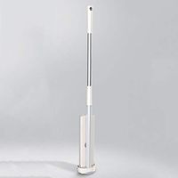 SHPING Mops 360 degree flat mop and bucket cover, 2 microfiber replacement cloth, hand-free, suitable for all kinds of floor cleaning, no scratching floor, grayish white (Size : A)