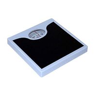 Smart Care Highly Accurate Analog Bathroom Scale Weight Machine, Body Weight Measuring Device, Slim Design with Capacity of 264.5 lbs, Pointer Display, Easy to Use, Black Color, Slip Resistant