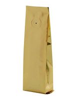 BAP 2 oz Gold Side Gusseted Bag with Valve for Coffee (200 pcs)