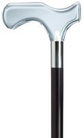 Harvy Men's Derby Black Shaft Lucite Cane
