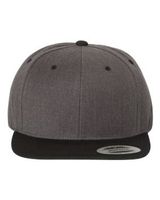 Yupoong. Dark Heather/ Black. Adjustable. 6089M. 08436590025024