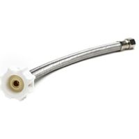Fluidmaster B1T09CS CLICK SEAL Toilet Connector, Braided Stainless Steel - 3/8 Female Compression Thread x 7/8 Female Ballcock Thread, 9-Inch Length