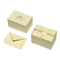 Mode de Paris by G. Lalo Card & Envelope Set, 30 Flat Cards, 30 Envelopes, Ivory, 3.75 by 6 Inches