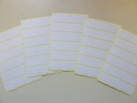 Minilabel White Paper Stickers, 76X18mm Rectangle, 30 Labels, Economy Pack