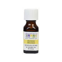 Aura Cacia Jasmine Absolute Essential Oil (in jojoba oil) | 0.5 fl. oz. | Jasminum officinale