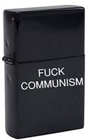 Gifts Infinity® F*ck Communism Lighter - Comic Preacher & Y by Garth Ennis and Steve Dillon (Black)
