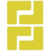 3" X 8" B514 Yellow Floor LS 20PK Pack of 20 Each