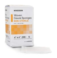 MCK44082000 - Mckesson Brand Sponge Dressing Medi-Pak Performance Cotton Gauze 8-Ply 4 X 4 Inch Square