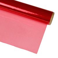 Hygloss Products Cellophane Roll – Cellophane Wrap for Crafts, Gifts, and Baskets 20 Inch x 5 Feet, Red