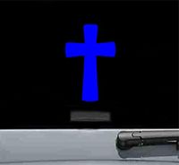 Cross Vinyl Decal Sticker (BLUE)