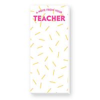 A Note from Your Teacher SKINNIE Notepad