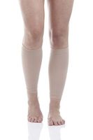 Calf Compression Sleeves (Beige Small) Medium Support