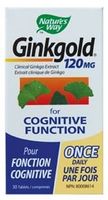 Ginkgold 120 mg / 30 Tabs Brand: Natures Way