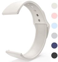 Sunnywoo 20mm Watch Silicone Watch Band Strap with Quick Release Pins Compatible with Garmin Vivoactive 3,Samsung Galaxy Watch 42mm /Ticwatch E and All The 20mm Width Smart and Traditional Watch Lugs