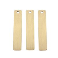 SUPVOX 3pcs Stamping Blanks Tag Rectangle Dog Tag with One Hole Antique Brass Blank Charms Pendants for DIY Jewelry Making Arts Crafts Projects Ornaments