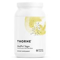 Thorne Research - MediPro Vegan All-in-One Shake - Vegetable-Based Protein Powder - 22 g Protein, 6 g Fiber, Non-GMO Ingredients - Vanilla Flavor - 46.6 oz.