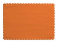 Sunkissed Orange Paper Placemats 50 Per Pack