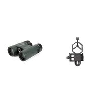 Celestron 71331 Nature DX 10x32 Binocular (Green) with Basic Smartphone Adapter 1.25"