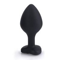 BATEER Heart-Shape Silicone Amal Plug Adult Massage Toy for Women, Beginners