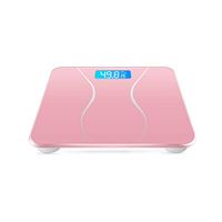 KOIUJ USB Digital Body Weight Bathroom Scale，Small Human Body Scale (Color: Pink)