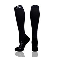 ACTINPUT Compression Socks (20-30mmHg) for Men & Women - Best Stockings for Running, Medical, Athletic, Edema, Diabetic, Travel, Pregnancy (Large, Black)