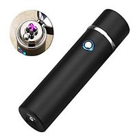Revolutionary Flameless Plasma Beam Lighter - Rechargeable - Windproof - Splashproof - Redesigned - Pipes - Bowls - Cigars - Butane/Chemical Free (Matte Black)