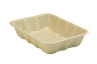 [400 Count] 32oz Compostable Eco Friendly Container Trays - Deep Containers Made from Tree-Free Bagasse Fibers Sugarcane for Meal Prep Dinnerware Plates Catering Bento Boxes Takeout 100% by Products