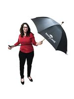 Walking Cane Umbrella by RainCane - 2 in 1 Design - Lightweight, Windproof, Heavy Duty Frame - Best Umbrella Cane for Elderly - Walking Stick Umbrella (Black)