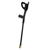 QULONG Ergonomic Forearm Crutches - Adult 9'' Adjustable, Ergonomic, Shock Absorber, Non-Slip, Knee-Rests, Replaceable Rubber Tips