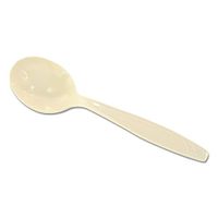 Dixie 5.75" Heavy-Weight Polystyrene Plastic Soup Spoon by GP PRO (Georgia-Pacific), Champagne,  SH117, (Case of 1,000)