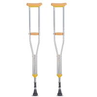 MYJZY Axillary Crutches with Anti-Vibration Spring, Crutch for Adults with Medical Comfortable Cushion, 9 Adjustable in Height, The Swelling Prevention and axillary Pain