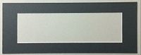Bux1 Matting 14x24 Black Panoramic Picture Mat with White Core for 10x20 Picture-Matting Only