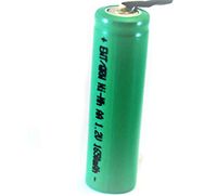 Bulk Pack - 8 PCS NiMH AA 1650 mAh mAh Flat Top Rechargeable Batteries w/Tabs for Electric Shavers, Remotes, etc
