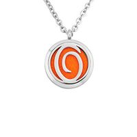 CLY Jewelry Colorful Essential Oil Locket Letter O Pendant Personalized Name Monogram Initial Aromatherapy Diffuser Necklace for Women Girl